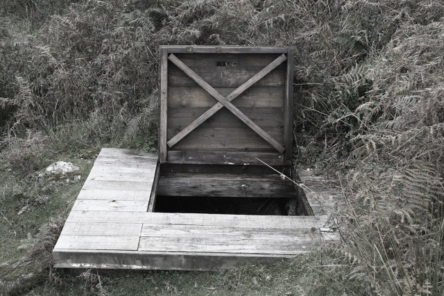 Trap door to Uamh an Ard Achadh, High Pasture Cave